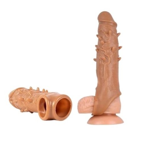 Dragon Dotted Spike Silicone Condom Sleeve Price in Pakistan