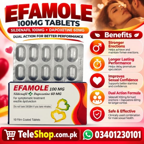 Efamole Dapoxetine Tablets in Pakistan