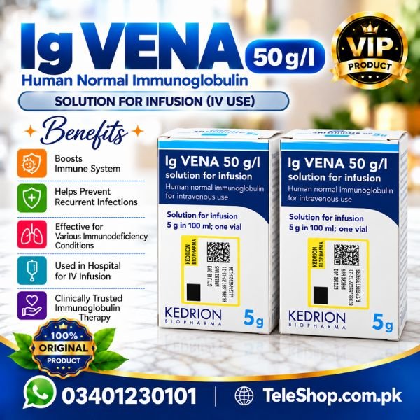 Ig VENA 50 g/L | Solution for Infusion | 5 g in 100 mL In Pakistan