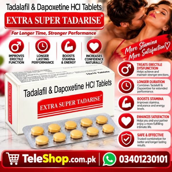 Orignal Extra Super Tadarise Tablets 100mg In Pakistan