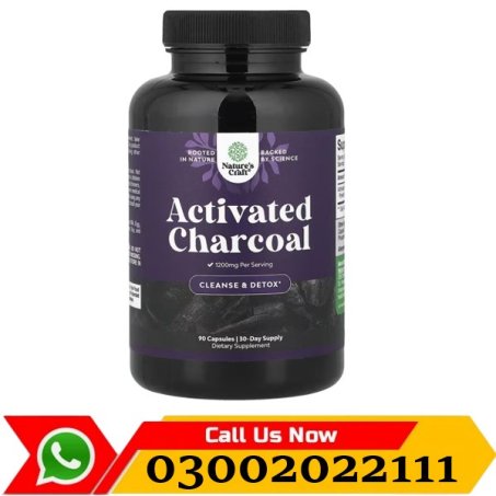 Nature Craft Activated Charcoal 90 Capsules in Pakistan
