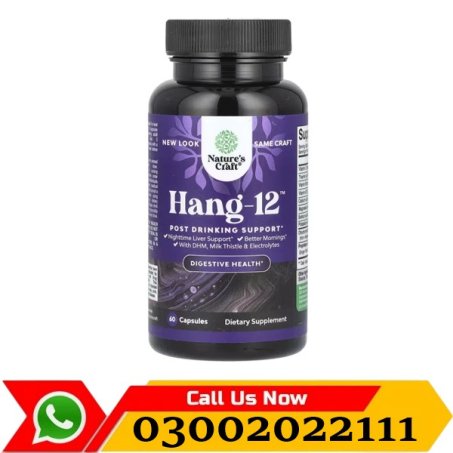 Nature Craft Hang12 Post Drinking Support 60 Capsules in Pakistan