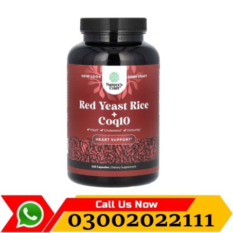 Nature Craft Red Yeast Rice + CoQ10 240 Capsules in Pakistan