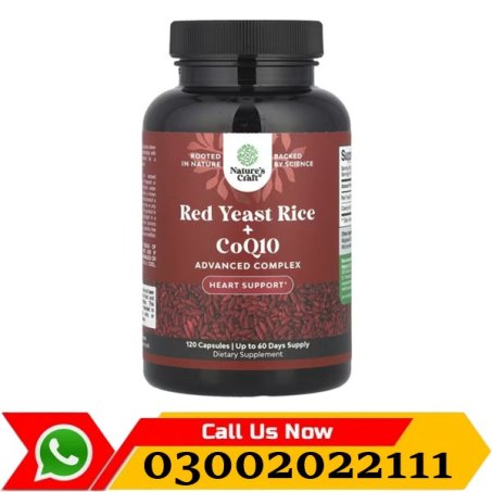 Nature Craft Red Yeast Rice + CoQ10 120 Capsules in Pakistan