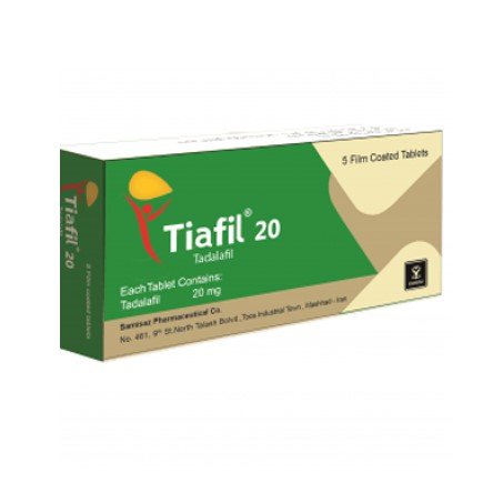 Tiafil Tadalafil 20mg Tablets in Pakistan